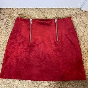Maroon skirt